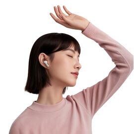 QCY Buds In-Ear Headphones with ENC SBC IPX4 Bluetooth 5.4 - White | Techbox