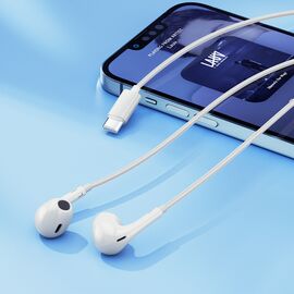 QCY LH1 In-Ear Wired Headphones with Remote and Microphone 1.15m - White | Techbox