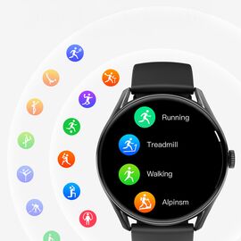 QCY Watch GT AMOLED IPX8 280mAh smartwatch - black | Techbox
