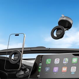 Dudao F24X MagSafe Compatible Car Holder with Suction Cup - Black | Techbox