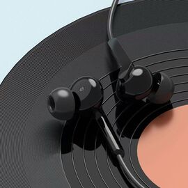 Dudao X3+ Wired USB-C In-Ear Headphones - Black - Headsets - Speakers & Headphones - Techbox
