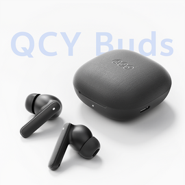 QCY Buds TWS IPX4 Bluetooth 5.4 In-Ear Headphones - Gray | Techbox