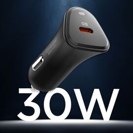 Spigen Essential EV301 30W Car Charger - Black