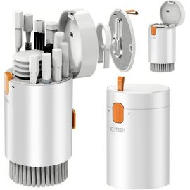 Tech-Protect 20-in-1 Multifunctional Cleaning Kit for Phone, Tablet, Laptop, and Headphones - White