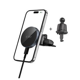 Tech-Protect mm15W-V5 Magnetic MagSafe Car Mount for Air Vent/CD Slot - Black