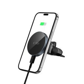 Tech-Protect mm15W-V5 Magnetic MagSafe Car Mount for Air Vent/CD Slot - Black