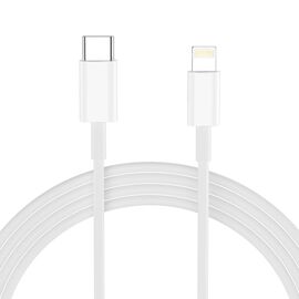 Tech-Protect NC20W Wall Charger with 100 cm USB-C / Lightning Cable - White