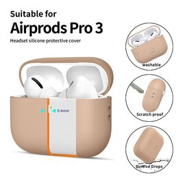 Tech-Protect Silicone Case for AirPods Pro 3 - Beige - Smartphone Accessories - Cables & Accessories - Techbox