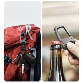 Tech-Protect Slidelock Keychain - Black and Gray |  Techbox