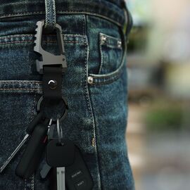 Tech-Protect Slidelock Keychain - Black and Gray |  Techbox