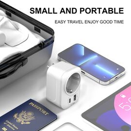 Tech-Protect TA100 US Adapter - White