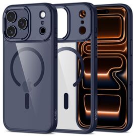 Tech-Protect MagMat MagSafe Case for iPhone 17 Pro Max - Transparent - Navy Blue - Uncategorized Cases (2) - Cases - Techbox