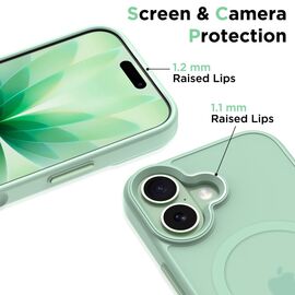 Tech-Protect MagMat MagSafe Case for iPhone 17 - Transparent Green - Uncategorized Cases (2) - Cases - Techbox