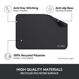 Tech-Protect A100 Mouse Pad 35 x 25 cm - Black