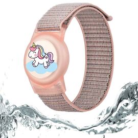 Tech-Protect Nylon Strap for Apple AirTag 1/2 - Pink