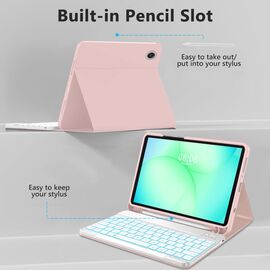 Tech-Protect SC Pen Case for Samsung Galaxy Tab A9 / A11 8.7 X110 / X115 / X133 / X135 - Pink | Techbox