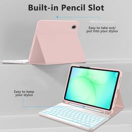 Tech-Protect SC Pen Case for Samsung Galaxy Tab A9+ / A11+ Plus 11.0 X210 / X215 / X216 / X230 / X235 / X236 - Pink | Techbox