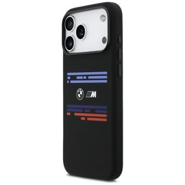 BMW M Silicon Horizontal Line MagSafe Case for iPhone 17 Pro Max - Black | Techbox
