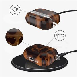 Tech-Protect Lamano case for AirPods 4 - brown and black - Smartphone Accessories - Cables & Accessories - Techbox