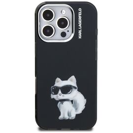 Karl Lagerfeld IML Aquarelle Choupette &amp; Logo iPhone 16 Pro Case - Black - Uncategorized Cases (2) - Cases - Techbox
