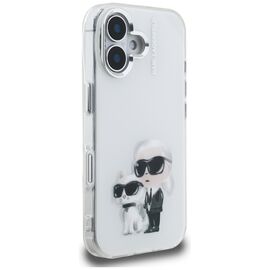 Karl Lagerfeld IML Aquarelle Karl &amp; Choupette &amp; Logo iPhone 16 Case - White - Uncategorized Cases (2) - Cases - Techbox