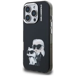 Karl Lagerfeld IML Aquarelle Karl &amp; Choupette &amp; Logo iPhone 16 Pro Case Black - Uncategorized Cases (2) - Cases - Techbox