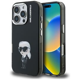 Karl Lagerfeld IML Aquarelle Karl &amp; Logo MagSafe Case for iPhone 16 Pro Max - Black | Techbox