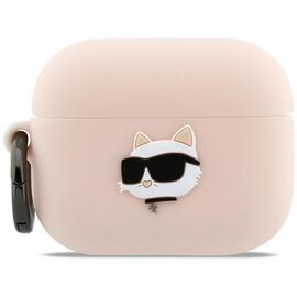 Karl Lagerfeld Silicone Chaupette Head 3D Case for AirPods Pro 3 - Pink - Smartphone Accessories - Cables & Accessories - Techbox