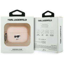 Karl Lagerfeld Silicone Chaupette Head 3D Case for AirPods Pro 3 - Pink - Smartphone Accessories - Cables & Accessories - Techbox