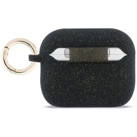 Guess Silicone Glitter Ring Case for AirPods Pro 3 - Black