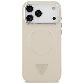 Guess Triangle Logo MagSafe Case for iPhone 17 Pro - Beige