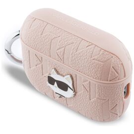 Karl Lagerfeld Monogram Choupette Head Case for AirPods Pro 3 - Pink