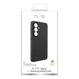 Puro ICON MAG ns Samsung Galaxy S26 Silicone Case Compatible with MagSafe - Black | Techbox