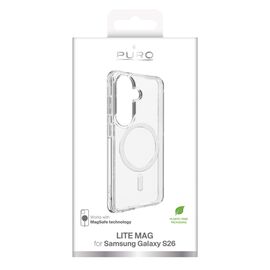 Puro LITE MAG Case for Samsung Galaxy S26 Compatible with MagSafe - Transparent | Techbox