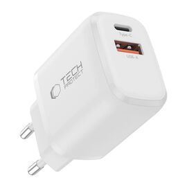 Tech-Protect NCA45W-GAN 2-Port USB-C / USB-A 45W Wall Charger - White