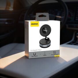 Dudao F24PRO MagSafe Compatible Car Holder with Suction Cup for Windshield or Dashboard - Black | Techbox
