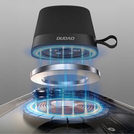 Dudao Y20 Wireless Speaker with Magnetic Mount Bluetooth 5.3 - Black | Techbox