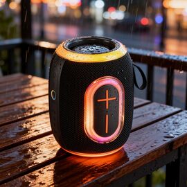 Dudao Y22 Wireless Speaker with RGB Backlight Bluetooth 5.3 - Black | Techbox
