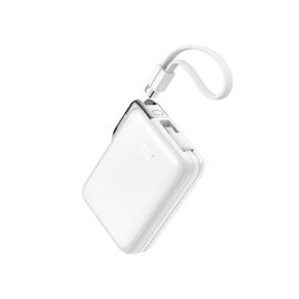 Joyroom JR-PBF27 Pro 10000mAh 30W Power Bank with Built-in USB-C Cable and Additional Bidirectional USB-C to Lightning Cable - White - Travel Chargers - Smartphone Chargers - Techbox