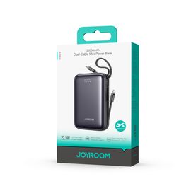 Joyroom JR-PBF29 20000mAh 22.5W Powerbank with Double Cable - Black - Travel Chargers - Smartphone Chargers - Techbox