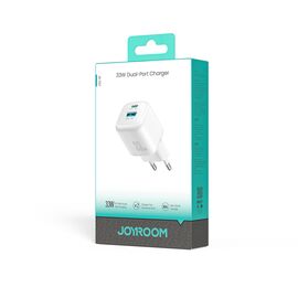 Joyroom JR-TG7 33W USB-A + USB-C Wall Charger - White - Travel Chargers - Smartphone Chargers - Techbox