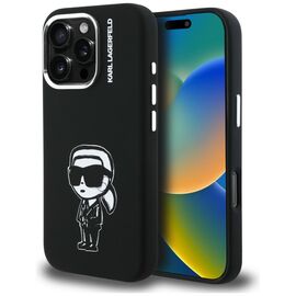 Karl Lagerfeld Silicone Karl Sketch MagSafe Case for iPhone 16 Pro - Black