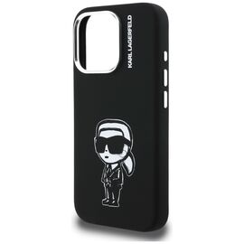 Karl Lagerfeld Silicone Karl Sketch MagSafe Case for iPhone 16 Pro - Black