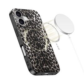 Tech-Protect Lamano MagSafe case for iPhone 17 - black and brown