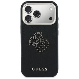 Guess FW Resin Logo Case for iPhone 17 Pro - Black