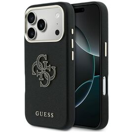 Guess FW Resin Logo Case for iPhone 17 Pro Max - Black