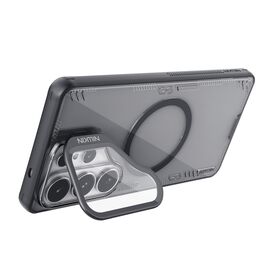 Nillkin Iceblade Prop Magnetic Case with Camera Cover and Stand Compatible with MagSafe for Samsung Galaxy S26 Ultra - Transparent Black - Uncategorized Cases (2) - Cases - Techbox