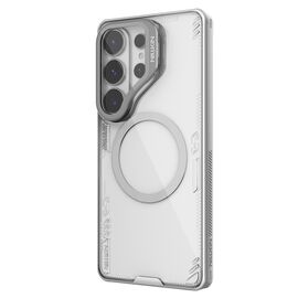 Nillkin Iceblade Prop Magnetic Case with Camera Cover and Stand Compatible with MagSafe for Samsung Galaxy S26 Ultra - Transparent Gray - Uncategorized Cases (2) - Cases - Techbox