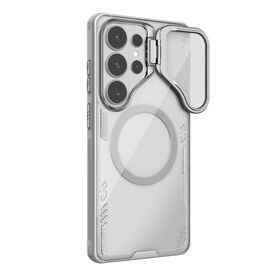 Nillkin Iceblade Prop Magnetic Case with Camera Cover and Stand Compatible with MagSafe for Samsung Galaxy S26 Ultra - Transparent Gray - Uncategorized Cases (2) - Cases - Techbox