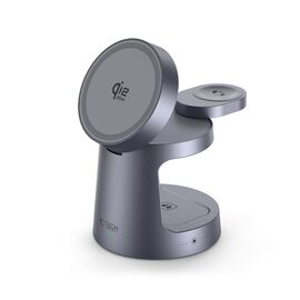 Tech-Protect QI2.2-25W-A48 3in1 Magnetic Wireless Charger - Navy Blue
